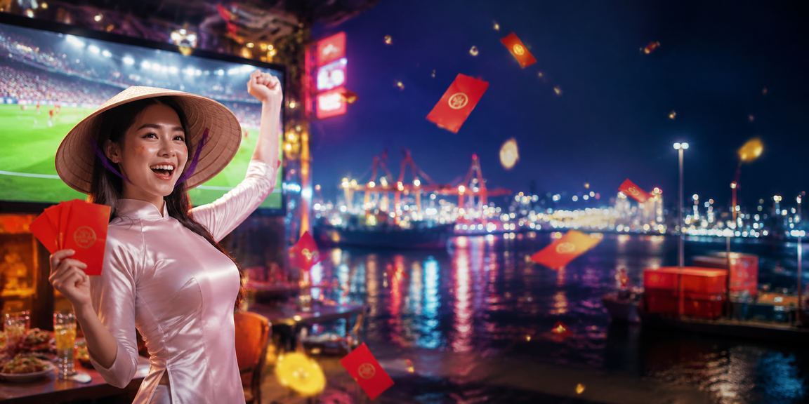 Phong bì đỏ may mắn và nón lá truyền thống Hải Phòng trong dịp lễ thưởng