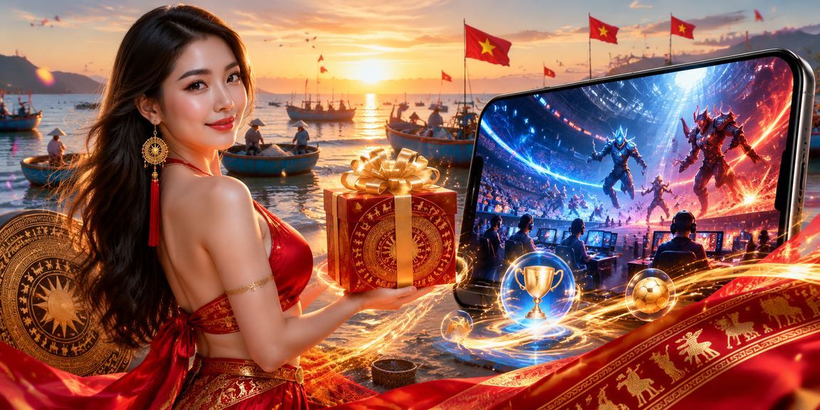 Game thủ tại Mũi Né đặt cược esports trên điện thoại di động cạnh bờ biển
